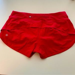 Lululemon Red Running Shorts, Size 6